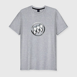 Футболка slim-fit Buick logo металик, цвет: меланж