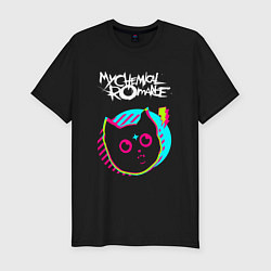 Мужская slim-футболка My Chemical Romance rock star cat