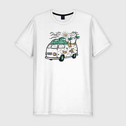 Футболка slim-fit Summer trip VW, цвет: белый