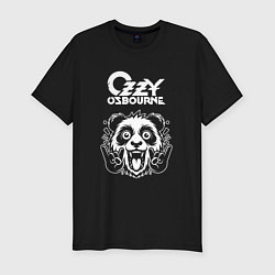 Мужская slim-футболка Ozzy Osbourne rock panda