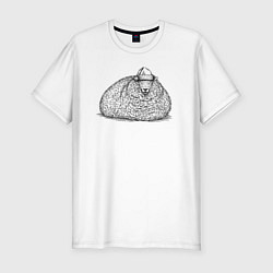 Футболка slim-fit Овечка после новогодних праздников, цвет: белый