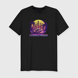 Футболка slim-fit New Retro Wave car, цвет: черный