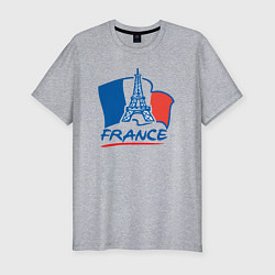 Мужская slim-футболка France