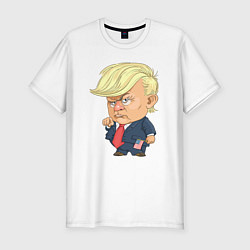 Мужская slim-футболка Мистер Трамп