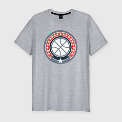 Футболка slim-fit Stars basketball, цвет: меланж