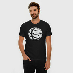 Футболка slim-fit Basket balls, цвет: черный — фото 2