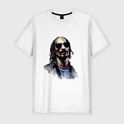 Мужская slim-футболка Snoop dog