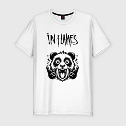 Футболка slim-fit In Flames - rock panda, цвет: белый