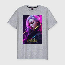 Футболка slim-fit League of Legends Kaisa Kda, цвет: меланж