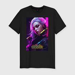 Футболка slim-fit League of Legends Kaisa Kda, цвет: черный