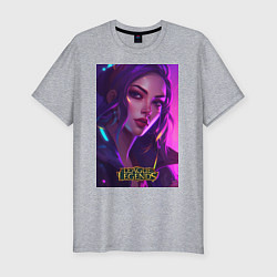 Футболка slim-fit League of Legends Kaisa Kda, цвет: меланж