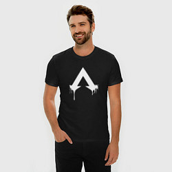 Футболка slim-fit Логотип Apex с подтеками, цвет: черный — фото 2