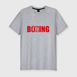 Мужская slim-футболка Бокс art