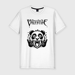 Футболка slim-fit Bullet For My Valentine - rock panda, цвет: белый