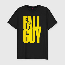 Мужская slim-футболка The fall guy logo