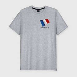 Мужская slim-футболка Im French - motto