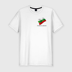 Мужская slim-футболка Im Bulgarian - motto