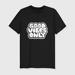 Футболка slim-fit Goof vibes black, цвет: черный