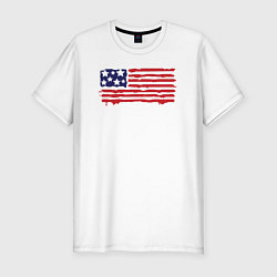 Футболка slim-fit USA patriot, цвет: белый