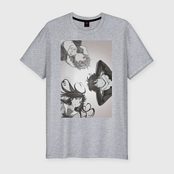 Мужская slim-футболка Бездомный бог Хиёри Ики