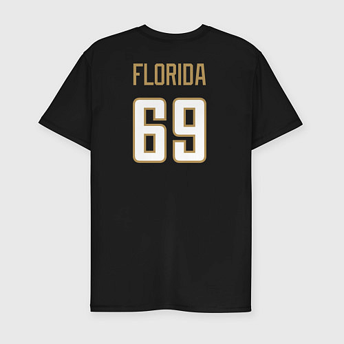 Мужская slim-футболка Florida Panthers NHL / Черный – фото 2