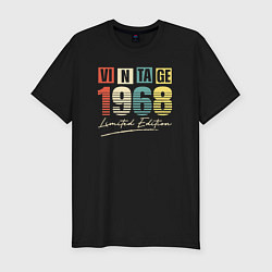 Футболка slim-fit Vintage 1968 limited edition, цвет: черный