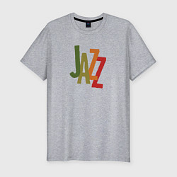 Футболка slim-fit Jazz retro in color, цвет: меланж
