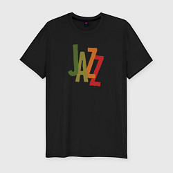 Футболка slim-fit Jazz retro in color, цвет: черный