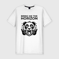 Футболка slim-fit Bring Me the Horizon - rock panda, цвет: белый