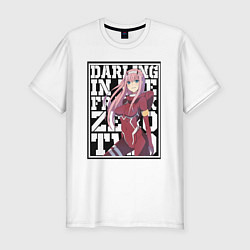 Футболка slim-fit Darling in the FranXX zero, цвет: белый