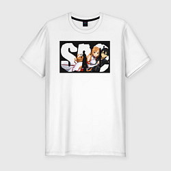 Мужская slim-футболка Кадзуто Киригая Игрок-одиночка