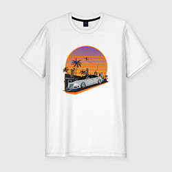 Футболка slim-fit Carsmaiami, цвет: белый