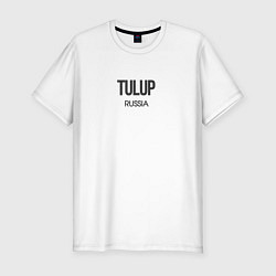 Футболка slim-fit Tulup, цвет: белый