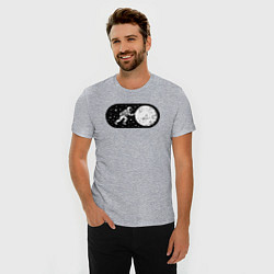Футболка slim-fit Режим космоса включен, цвет: меланж — фото 2