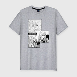 Мужская slim-футболка Очень приятно Бог Томоэ