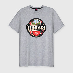 Мужская slim-футболка Тунис