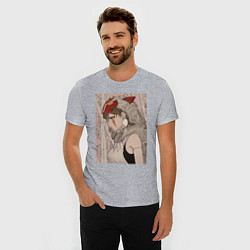 Футболка slim-fit Принцесса Мононоке San, цвет: меланж — фото 2