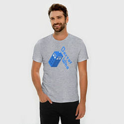 Футболка slim-fit Blue doctor who, цвет: меланж — фото 2