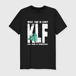 Мужская slim-футболка Klf - What time is love