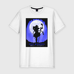 Мужская slim-футболка Реинкарнация безработного Рокси Мигурдия волшебниц