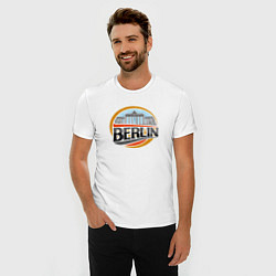 Футболка slim-fit Berlin, цвет: белый — фото 2