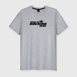 Футболка slim-fit Rocking, цвет: меланж