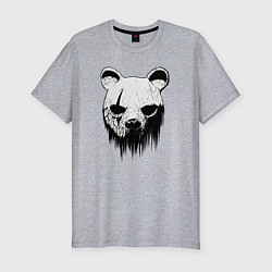 Мужская slim-футболка Медвежья маска