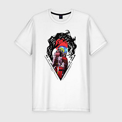 Футболка slim-fit Prey Morgan Yu, цвет: белый