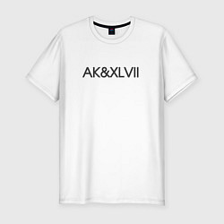 Футболка slim-fit Ак XLVII, цвет: белый