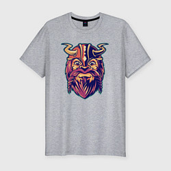 Футболка slim-fit Viking warrior, цвет: меланж