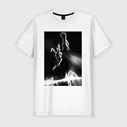 Футболка slim-fit Моя геройская академия Всемогущий, цвет: белый