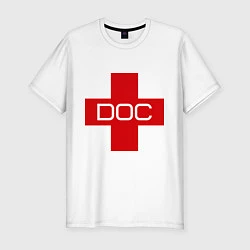 Мужская slim-футболка Доктор