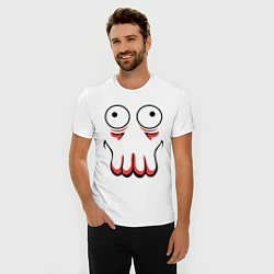 Футболка slim-fit John Zoidberg Face, цвет: белый — фото 2