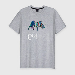 Футболка slim-fit Gus Gus - A band, цвет: меланж